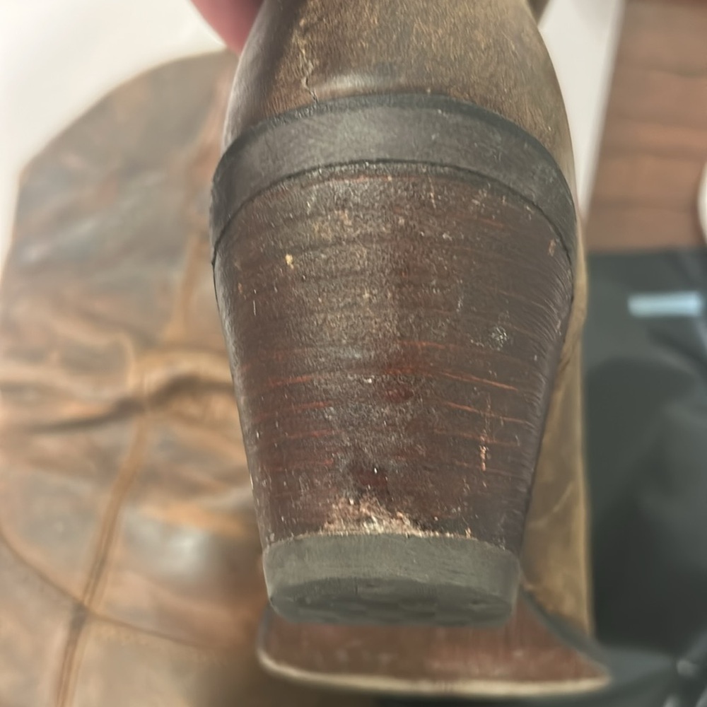 Durango RD3494 Women's 10" Crush  Brown Slouch Western Cowboy Boots Size 6.5 - Picture 8 of 8